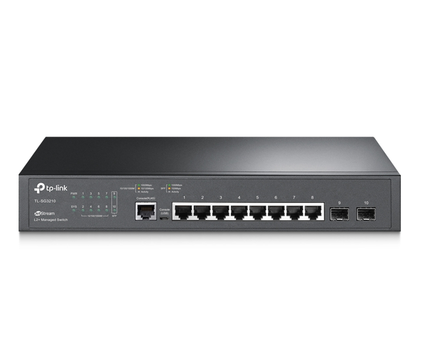 قیمت و خرید سوییچ شبکه مدیریتی 8 پورت + 4 پورت SFP تی پی لینک مدل TL-SG3210 | نت ران